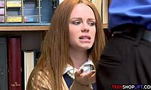 ozzie teen redhead ella hughes caught stealing takes monster cock punishment