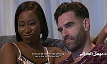 Yo busty ebony teen rides stepdad hard in tent while stepmom sleeps nearby!