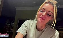 petite blonde milf fingers twat spanks nipples pov sassy mature