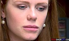 ozzie teen redhead ella hughes caught stealing takes monster cock punishment