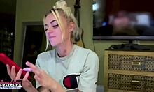 petite blonde milf fingers twat spanks nipples pov sassy mature