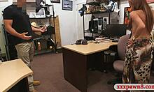 Sneaky perv pawn guy pounds booby slut's tight hole