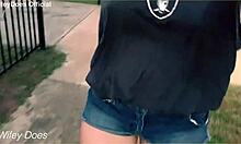 i couldn't resist flashing my tits on the street like a total slut