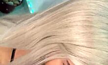 blonde halloween WITCH hypnotizes with DEEPTHROAT on MONSTER COCK pov