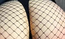 naughty cosplay slut in pantyhose rides cock bent over cum coated miniskirt