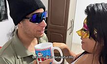 hot tattooed latina mature sneaks off for first-time stranger fuck in homemade fetish romp