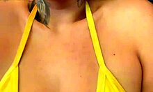 training at copacabana gym beachfront just bikini delta sheer with friend guys staring our wet split pussies got us horny