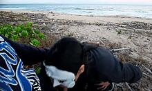 summer beach anal creampie with slutty big ass