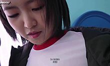 ever wonder what a busty korean girlfriend does in sheer black stockings during hot roleplay?