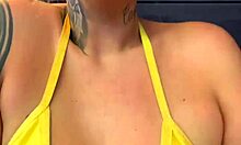 training at copacabana gym beachfront just bikini delta sheer with friend guys staring our wet split pussies got us horny