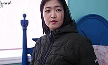 ever wonder what a busty korean girlfriend does in sheer black stockings during hot roleplay?