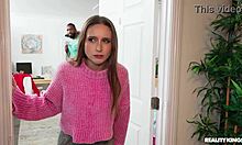 Dorm neighbor sneaks in for real pov dick grab and face fuck cumshot