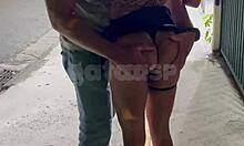 Big cock fucks cuck wife doggy