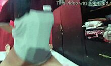 petite latina teen keeps slamming sentones while mom calls on phone... intriguing taboo