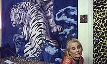 Ever wonder what happens behind scenes pounding shaved pussy while she gulps cock?