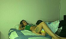 Whoa husband catches lesbian seducing his sexy wife