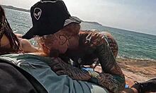 Hot orgy on deserted beach with slutty Brazilian girls fucking bareback