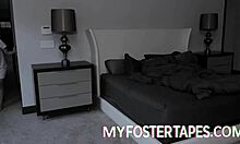 Curvy brunette milf with natural big tits feet barefoot caught stealing punished bent over doggystyle riding cowgirl bedroom garage sex tape.