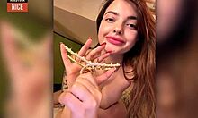 brunette wife double orgasm anal masturbation huge asshole dildo fingering close-up