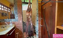 Obedient slave tied up humiliated foaming in total misuse!