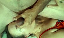 french milf in satin lingerie deepthroats balls licks ass to mouth spanks