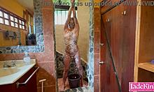 Obedient slave tied up humiliated foaming in total misuse!