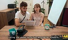 hunt4k babe strips then fucks hard for that dream office job!!