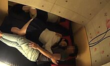 Japanese busty schoolgirl gives secret oily massage 😍 huge natural tits jiggle 💦