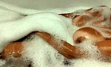 tanned big tits stepsis in bathroom 😍 wet pussy play and boob bounce 💦