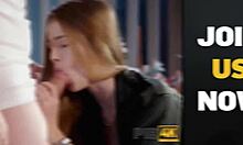 hunt4k babe strips then fucks hard for that dream office job!!