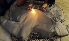 Holy shit, Milfycalla burns glossy jacket after brutal face fuck preview!