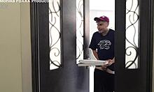 Pizza Guy Pounds Horny Housewife Monika Fox Raw at Home