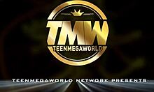 emily red and anna g share brunette teen blowjob and big tits in hot threesome