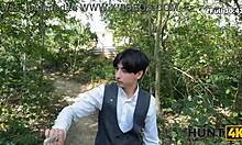 Busty Redhead Pickup Fucks Stranger Outdoors While BF Watches Hungrily