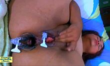 Watch this plump lactating housewife spread wide flashing saggy tits milk like street bitch in heat