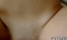 Whoa, gorgeous Monica Rise pounded hard in tight pussy doggystyle!