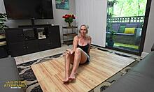 stepmom's pussy takes accidental dick slip leading to creampie with kymber leigh