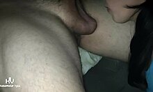 relaxing ball lick and deep suck from homemade latina teen couple