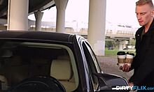 vivian grace's skinny shaved pussy takes dirty flix intense bent over doggystyle cumshot!