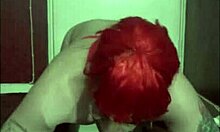 Shy bisexual sissy makeup slut takes dildo deepthroat then ass to mouth