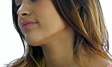 shy british teen auditions with hardcore threesome creampie and shaved pussy pounding