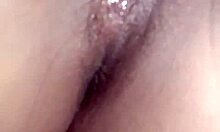 amateur babe masturbates juicy pussy solo for her man watching close