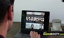 Sarah Wakes Horny Master for Intense Suck and Big Cock Doggystyle Domination Pound!