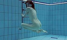 anna netrebko teases in wet bikini underwater swim