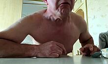 Amateur dude unloads thick sperm straight into her waiting mouth