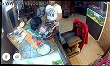 caught my sexy milf wife riding biker stud's cock on ring camera mid-orgasm