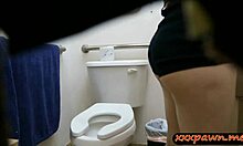 Spy cam catches pawnshop babe deepthroating monster cock pov