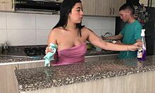 My huge ass stepmom gets fucked hard while doing chores, emily fox spanish dirty talk