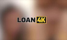 Loan4k Glory Hole Fills My Tight Shaved Pussy At Office Desk!