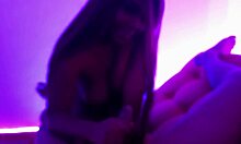 Madrastra shocks at my huge cock then bends for rough creampie pounding!